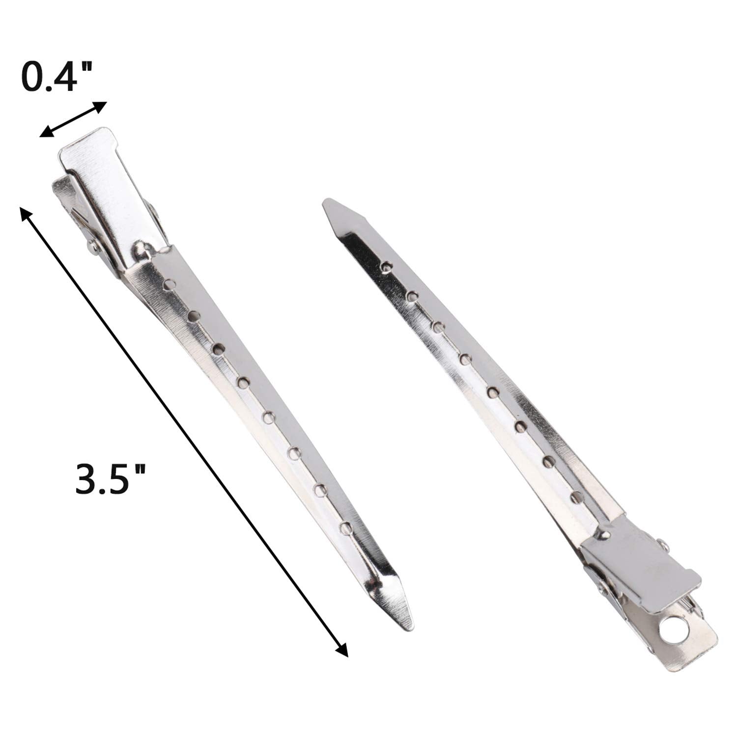Pinces Hedume métal inoxydable, 3-5 pouces, taille idéale salon