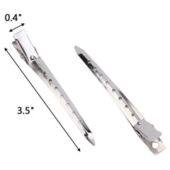 Pinces Hedume métal inoxydable, 3-5 pouces, taille idéale salon