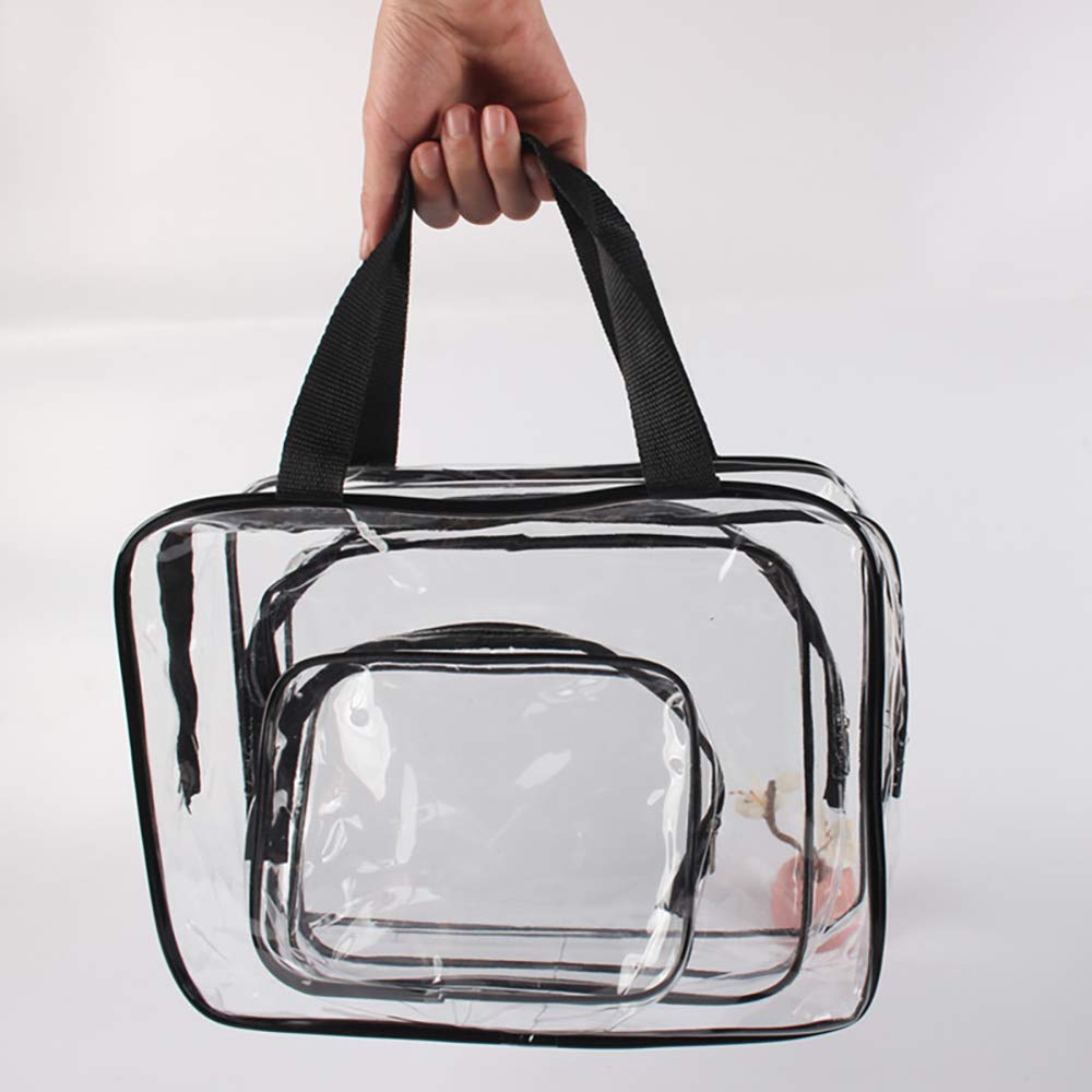 Hedume pochette transparente résistante, idéale pour cosmétiques et petits jouets.