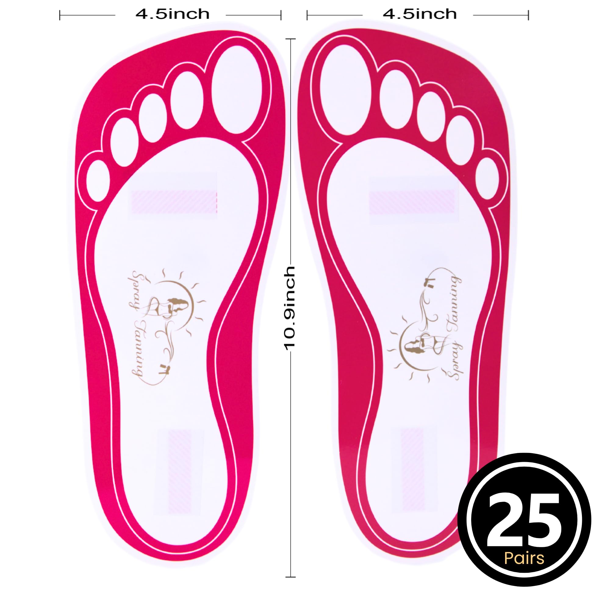 Protège-pieds HeeStar adhésifs, utilisables lors du spray tan