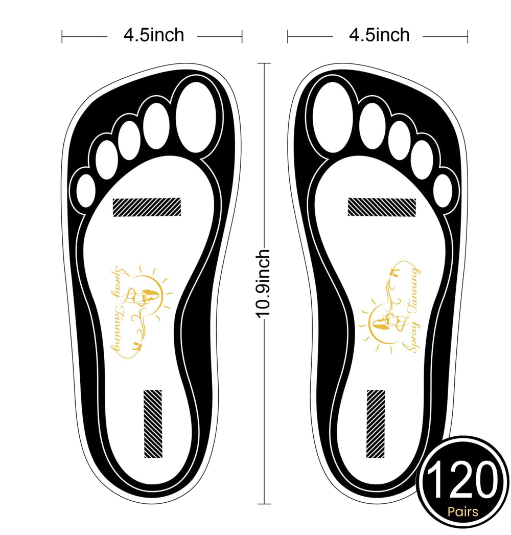 HeeStar semelles-pieds-tan-noirs adhesifs: faciles à poser et à retirer après le soin.