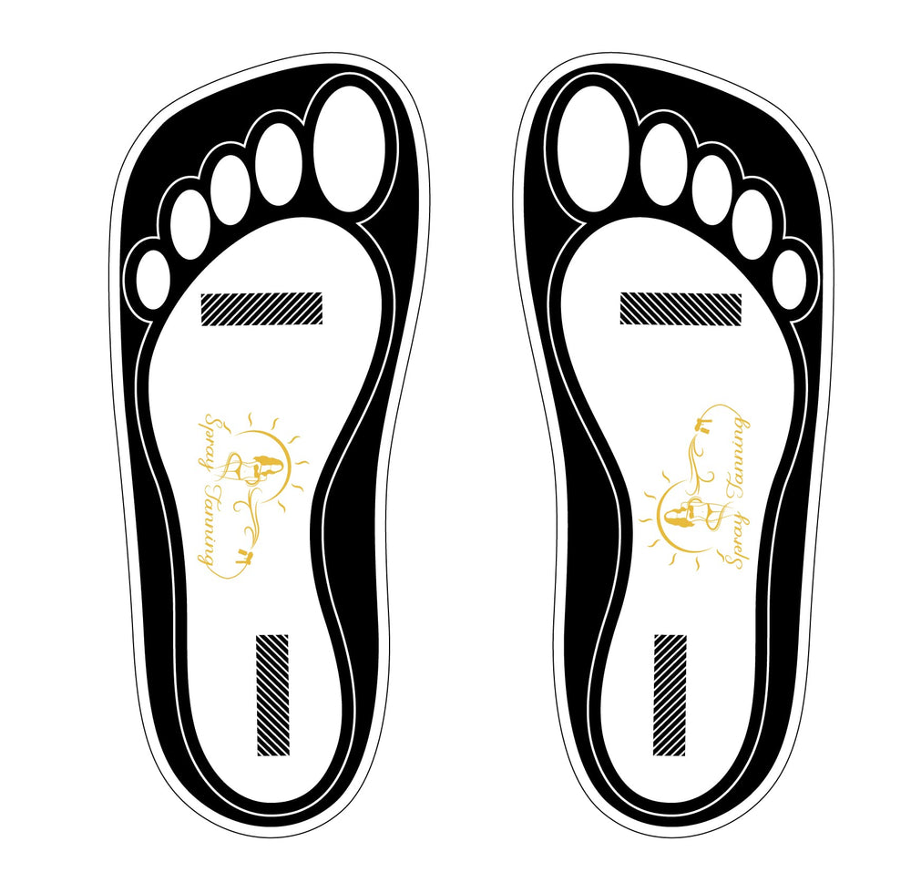 HeeStar semelles-pieds-tan-noirs emballage: protection hygiénique des pieds pendant le bronzage.