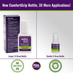 Heel-Seal brosse applicatrice pour une application uniforme.