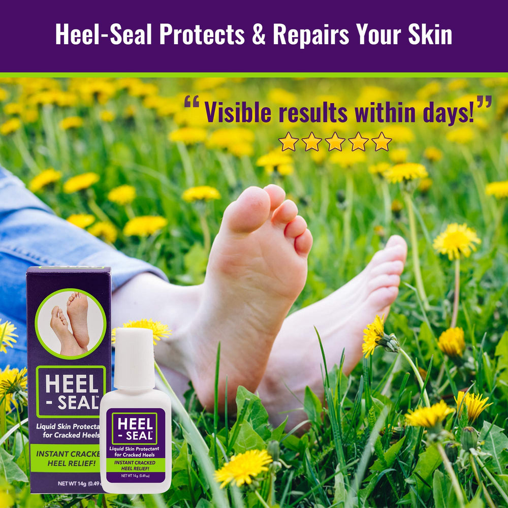 Heel-Seal talons hydratés et réparés après traitement.
