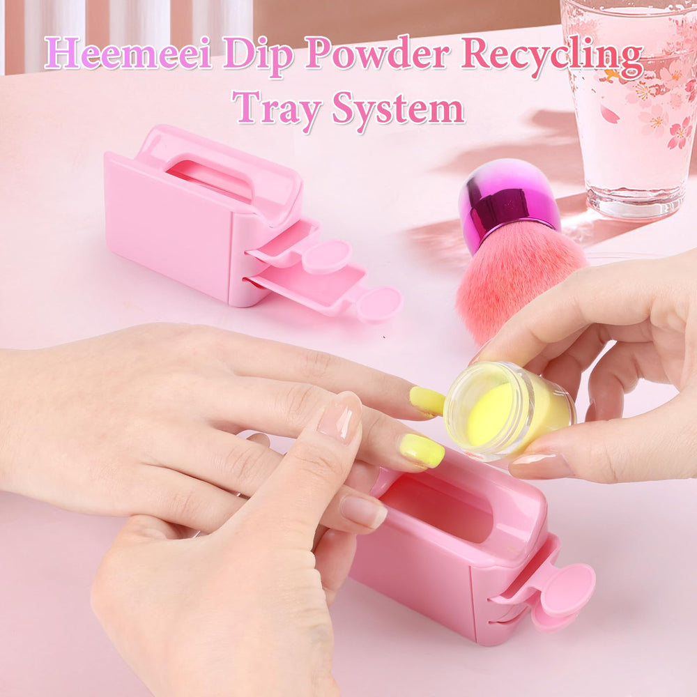 Le kit outils ongles portable heemeei est idéal à domicile ou en salon.
