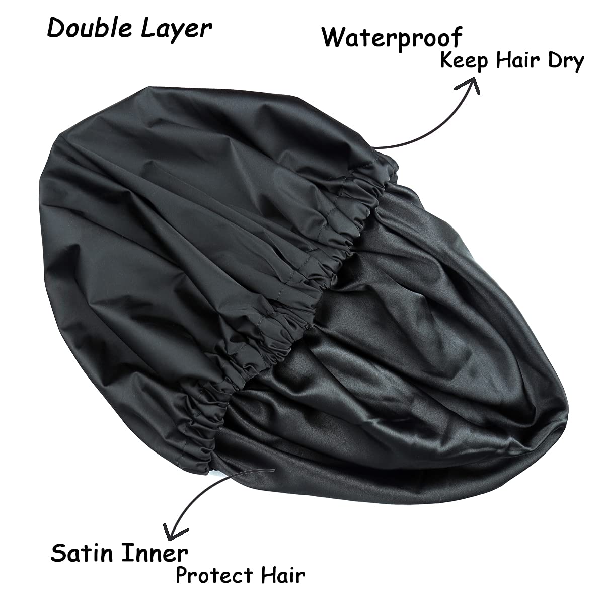 Bonnet Heerf imperméable à double couche protège les cheveux.