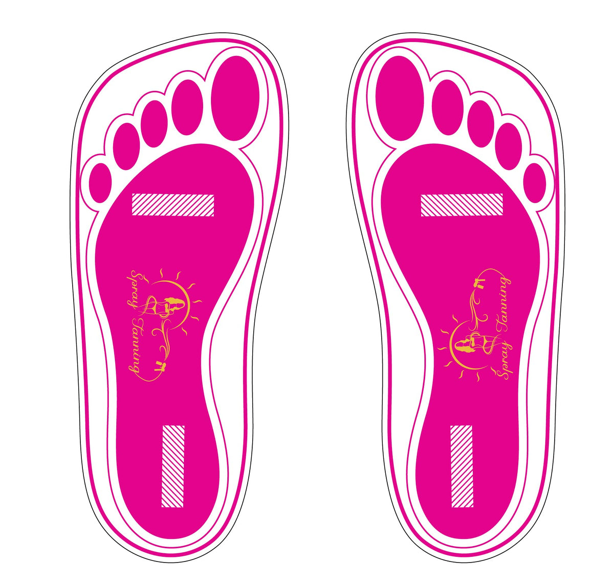 Coussinets-pieds HeeStar prêts au bronzage, protection des pieds et des sols.