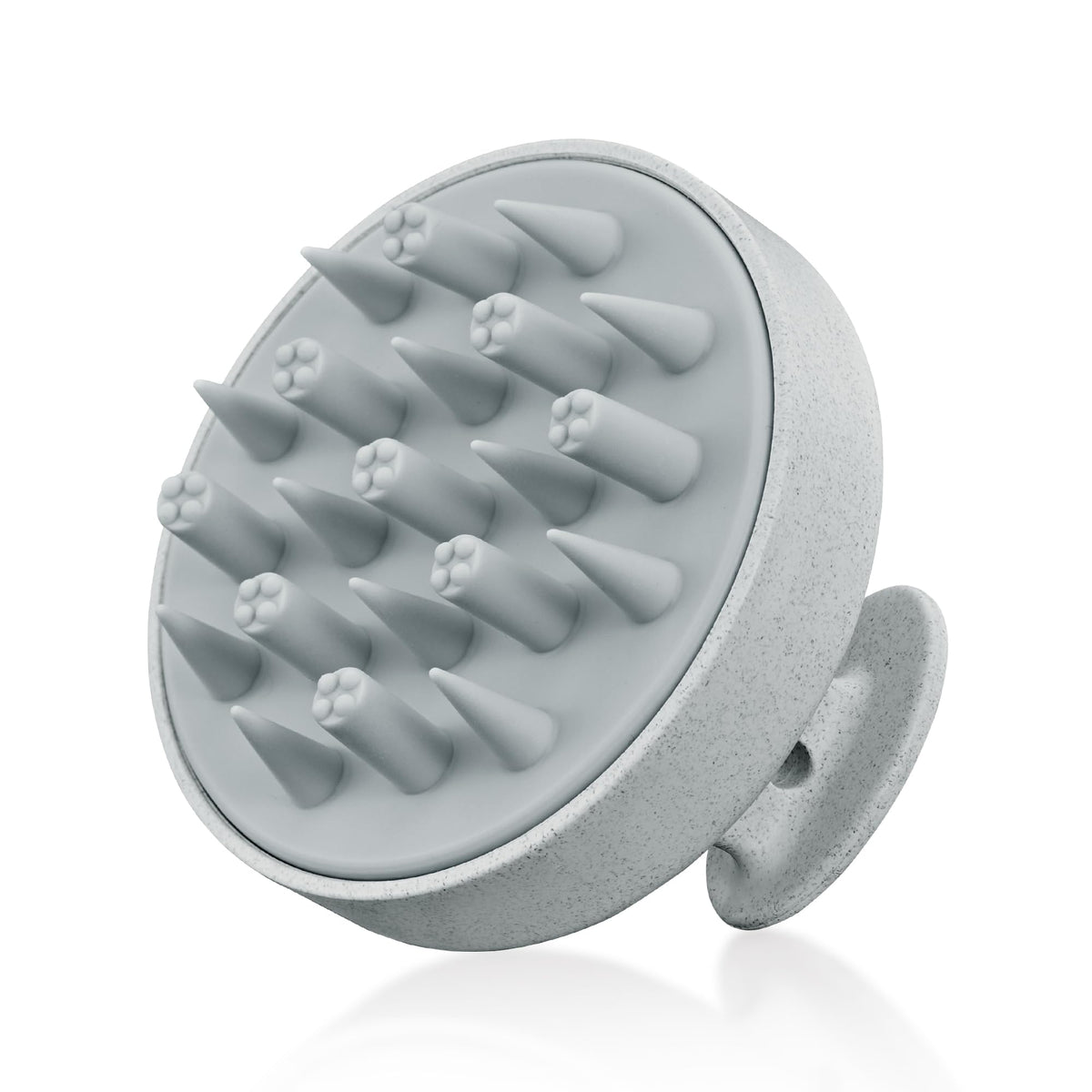 HEETA brosse cuir chevelu massante pendant le lavage.