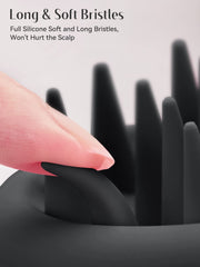 HEETA brosse silicone doux nettoie le cuir chevelu en douceur.
