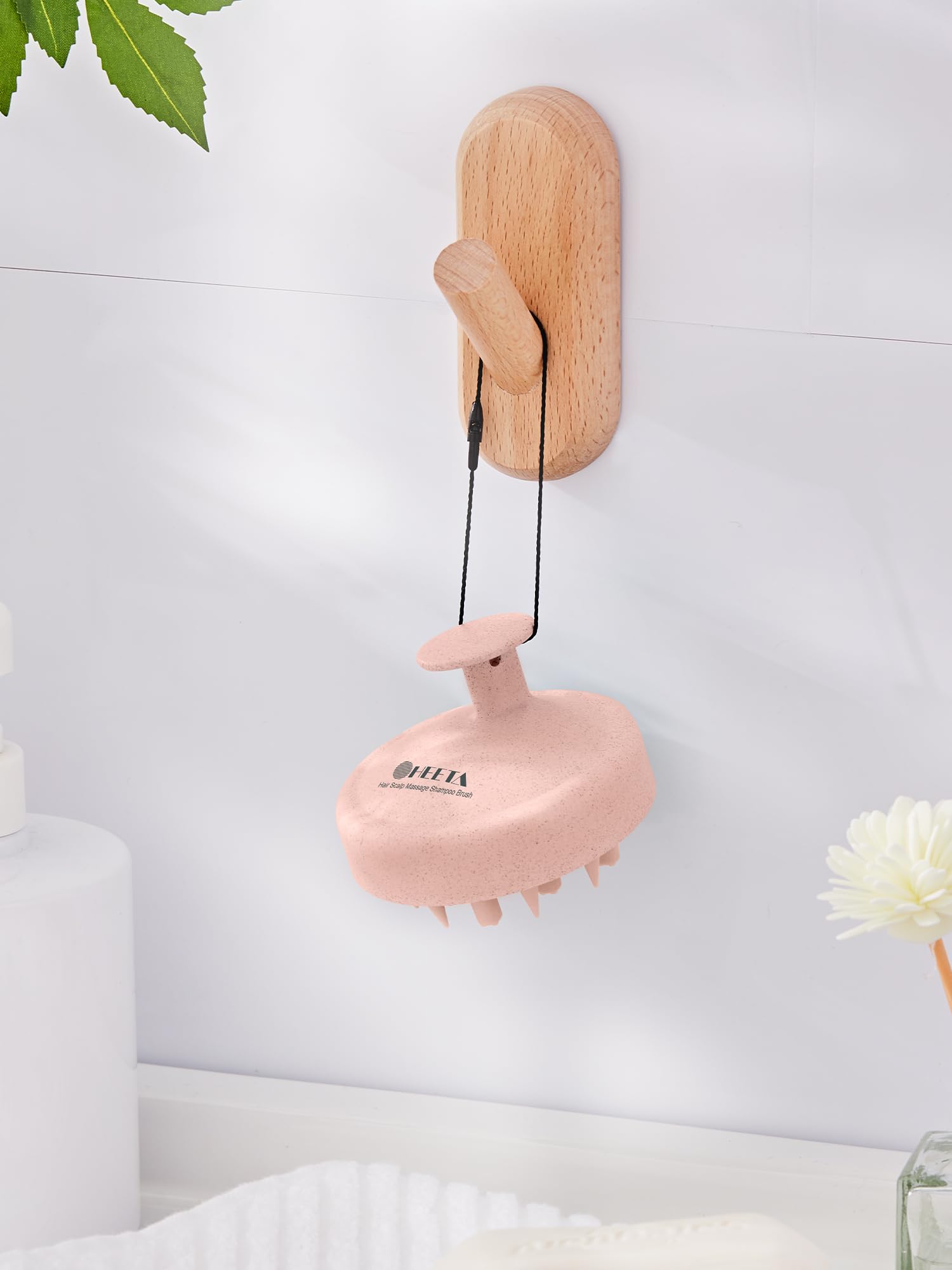 HEETA design en fibres naturelles et silicone rose allie durabilité et confort.
