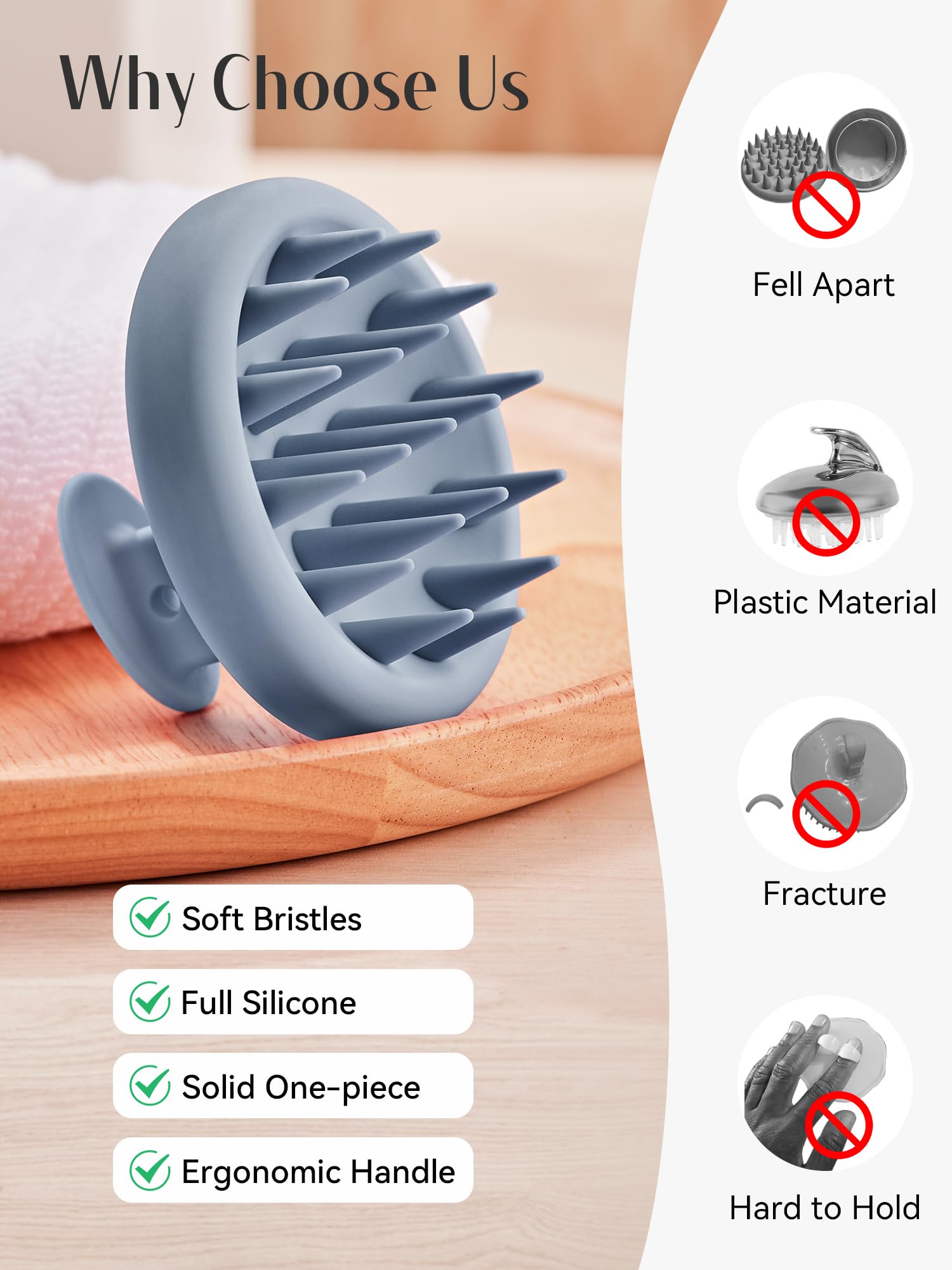 HEETA Design silicone intégré pour une meilleure maniabilité lors du lavage