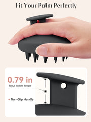HEETA design silicone intégré outil ergonomique pour soin capillaire.