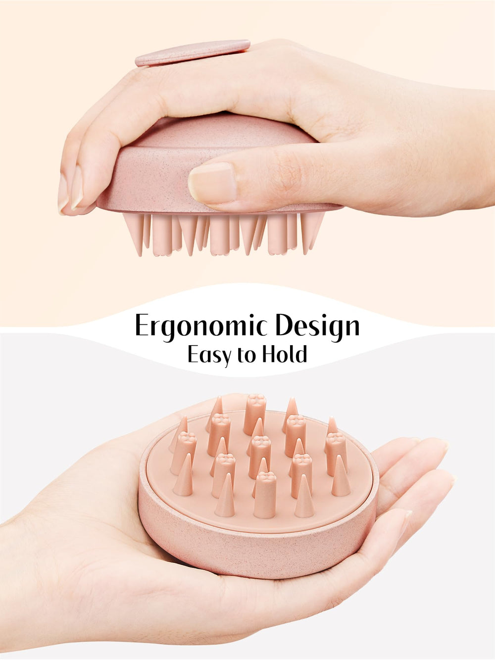 HEETA exfoliation cuir chevelu rose pour soin en profondeur.