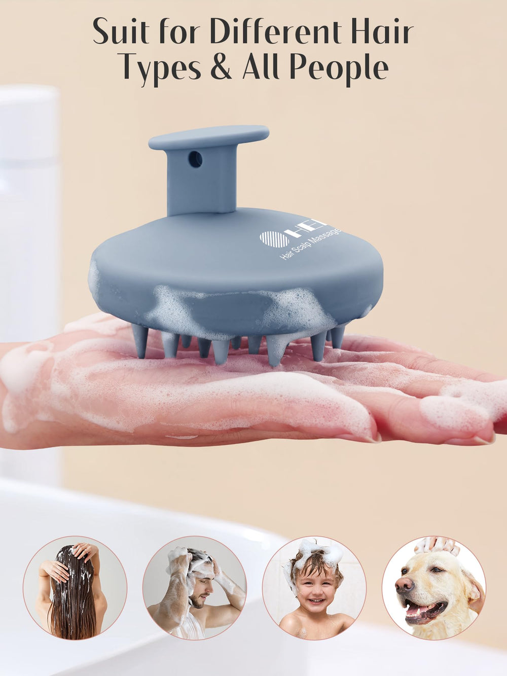 HEETA Protection des ongles et cuticules lors du massage du cuir chevelu