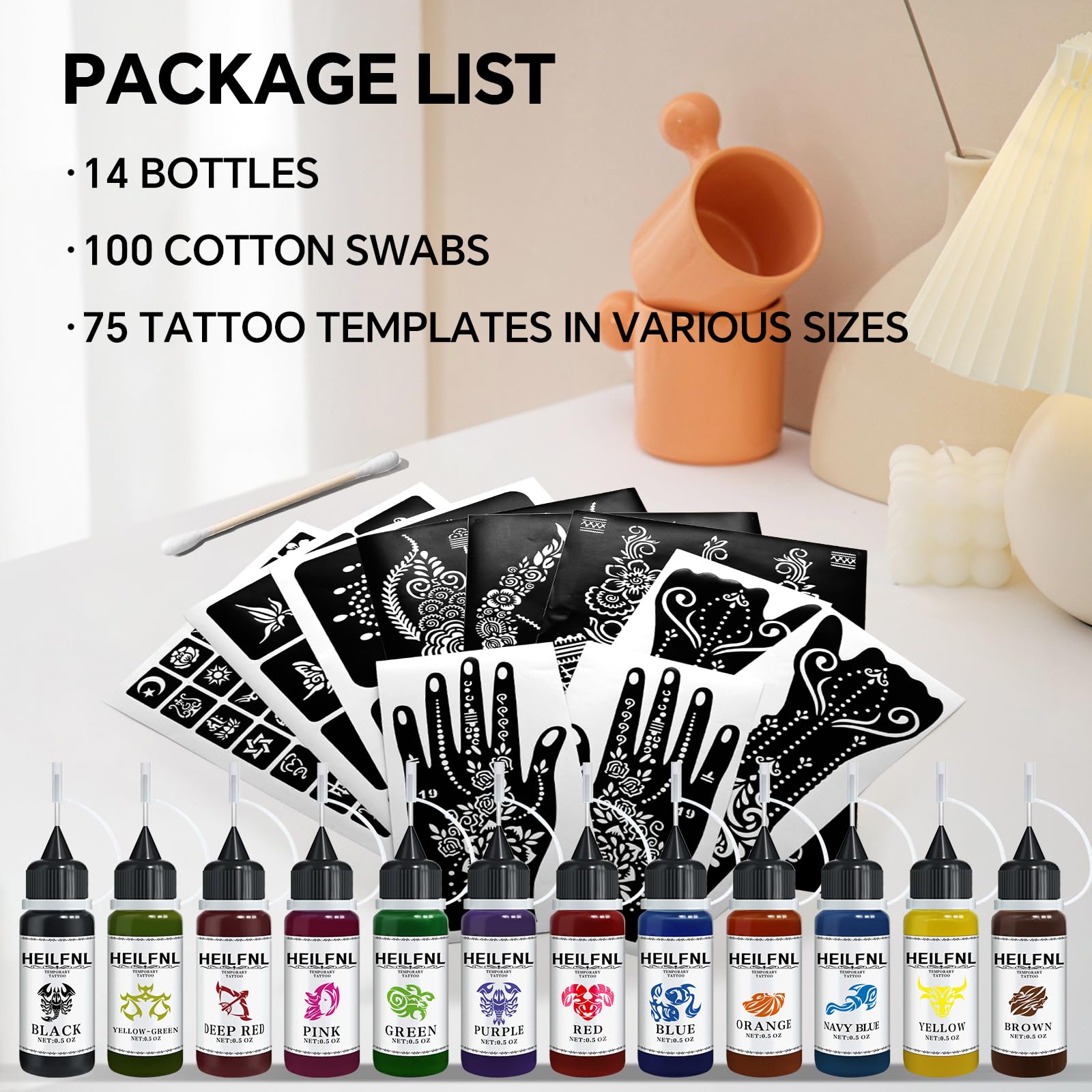 HEILFNL festival and party kit for vibrant temporary designs