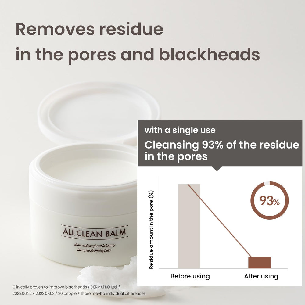 HEIMISH All Clean Balm – Huiles naturelles offrant une expérience aromatique apaisante.