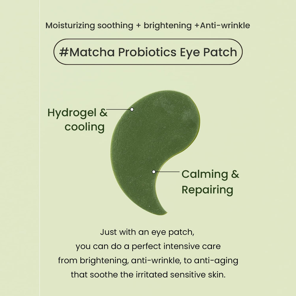 HEIMISH Matcha Biome: patch éclaircissant et raffermissant autour des yeux.