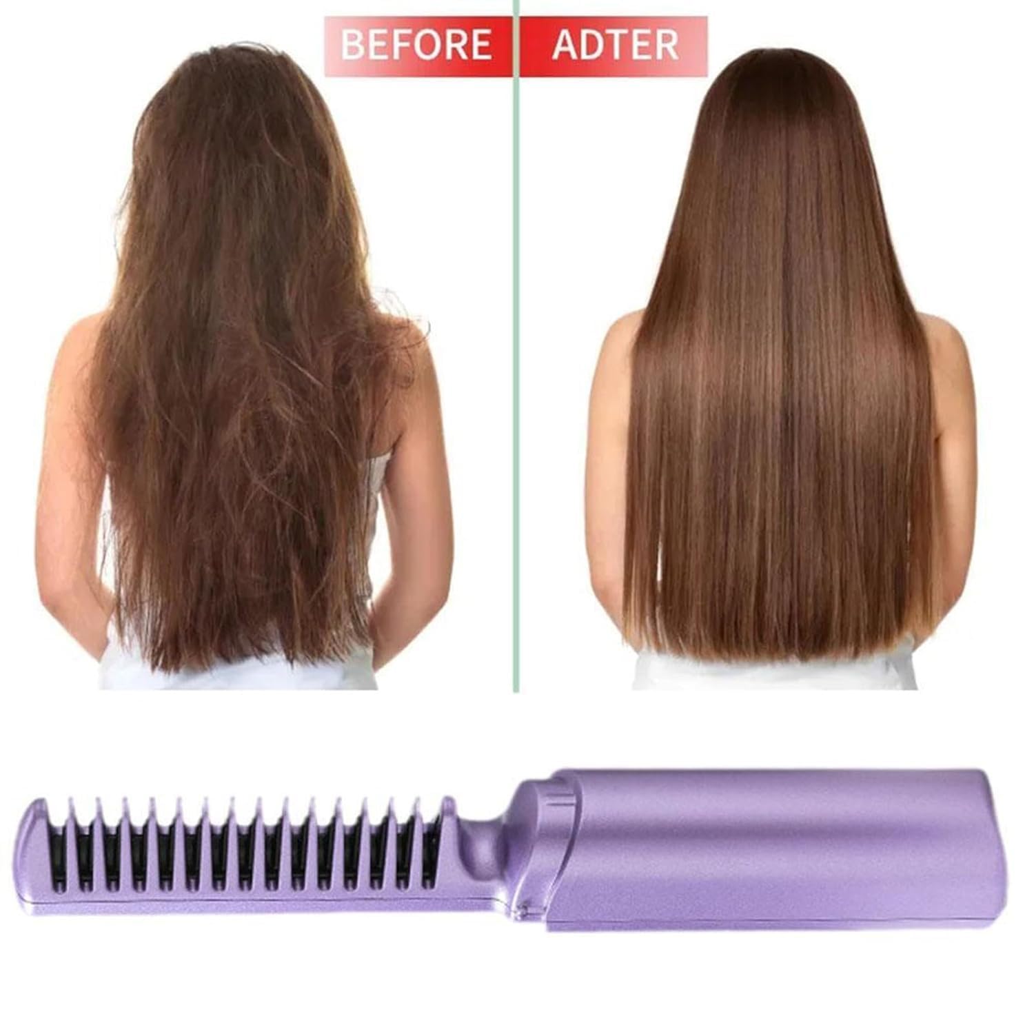 Hekisace brosse-coiffage céramique violet, plaques céramiques chaleur uniforme