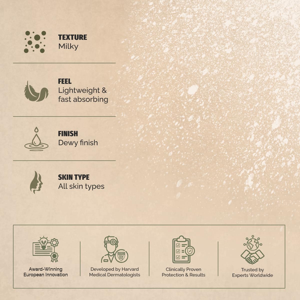 Heliocare Avance spray-emballage SPF50, indicateur SPF visible.