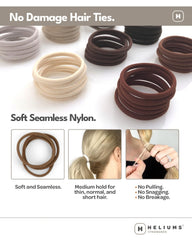 Heliums élastiques cheveux brun foncé 1-75 pouce – couleur discrète et ajustement précis.
