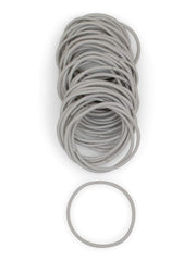 Heliums elastiques fins gris clair, 1,75 pouce idéal pour petites coiffures.