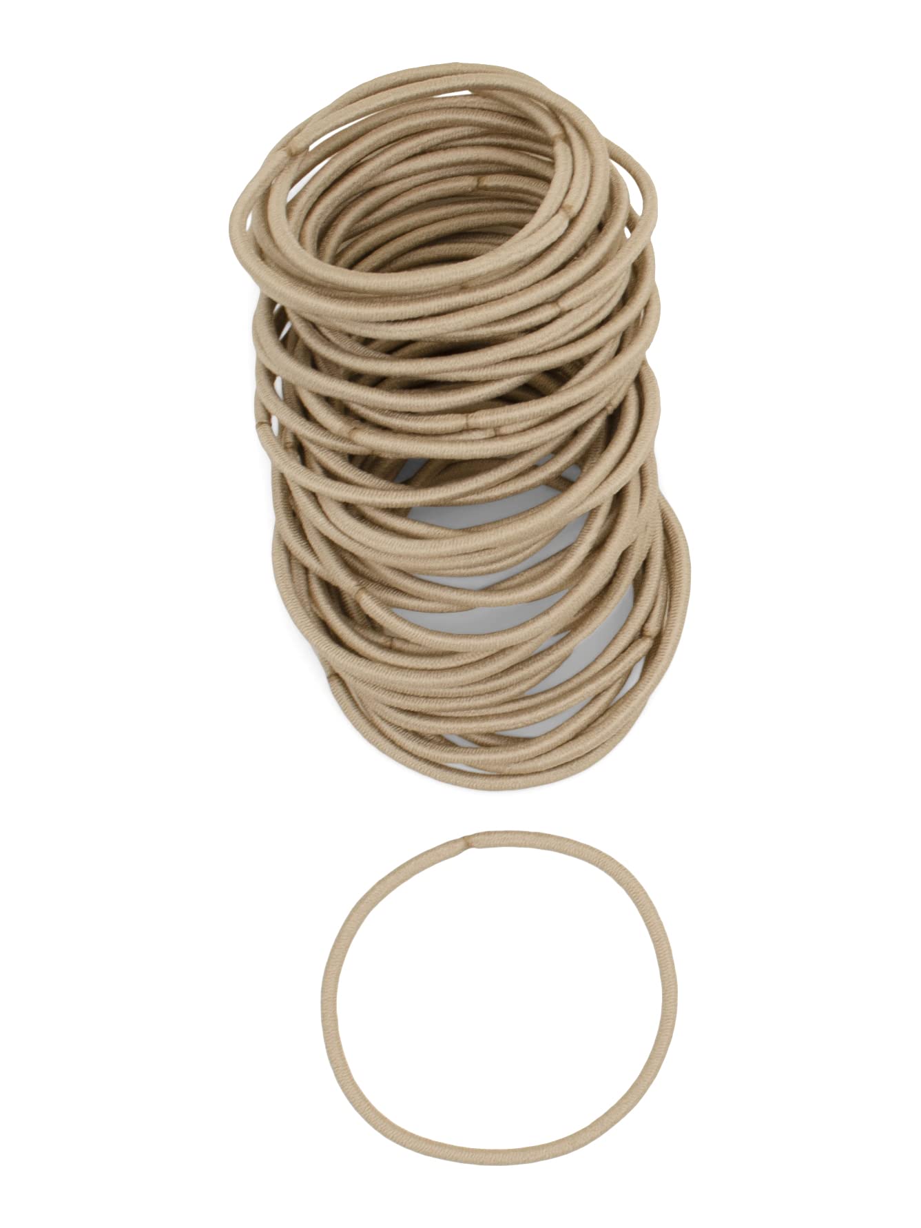Heliums élastiques cheveux fins sable blond 2mm, usage quotidien sans casse.