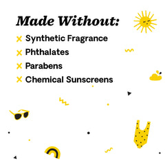 Texture Hello Bello SPF55 sur peau de bébé, application facile et rapide