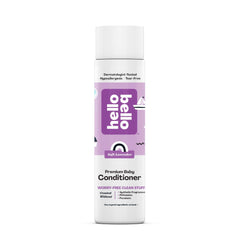 Hello Bello Soft Lavender Conditioner bottle showing gentle plant-based care for baby hair.
