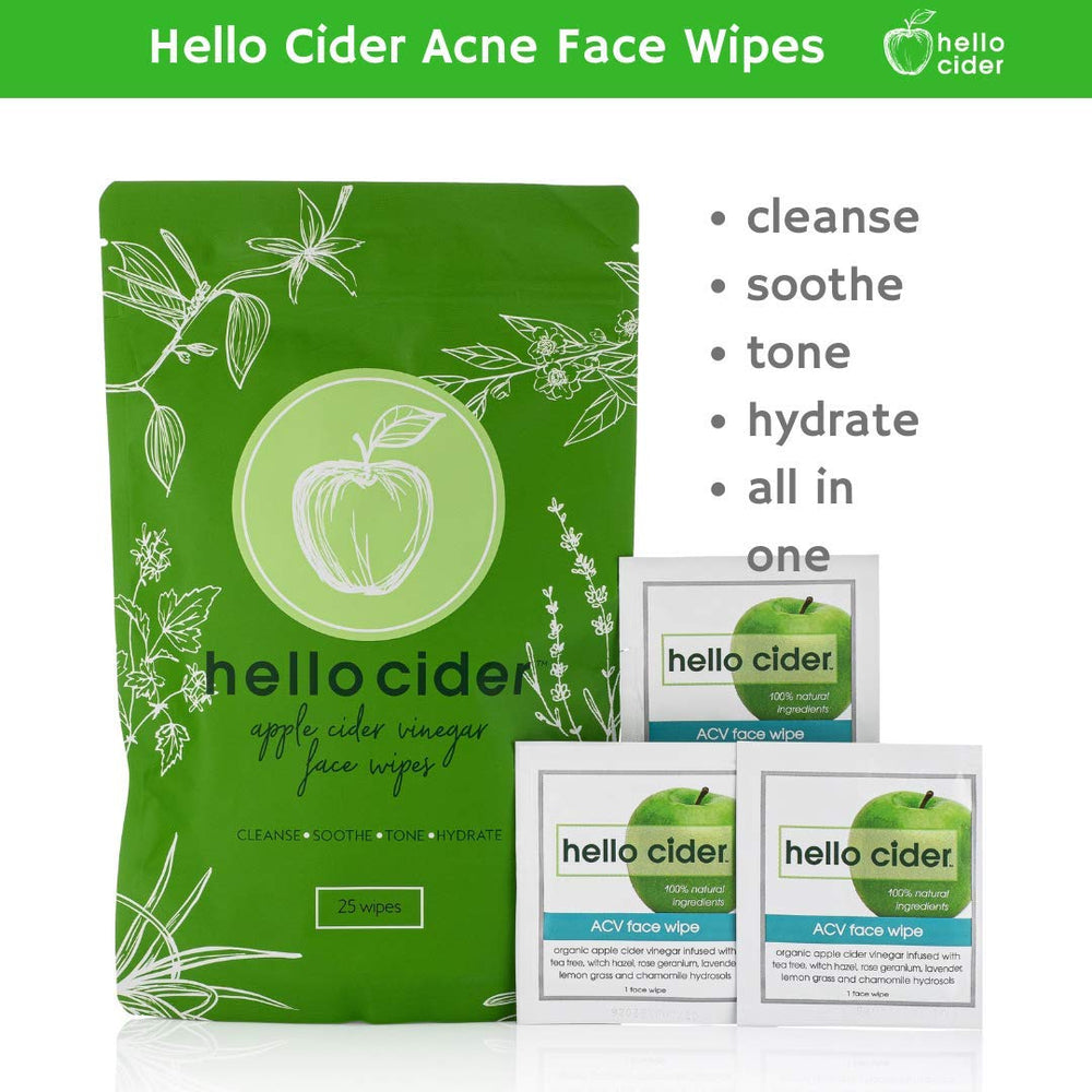 Hello Cider close-up of wet wipe texture showing gentle treatment