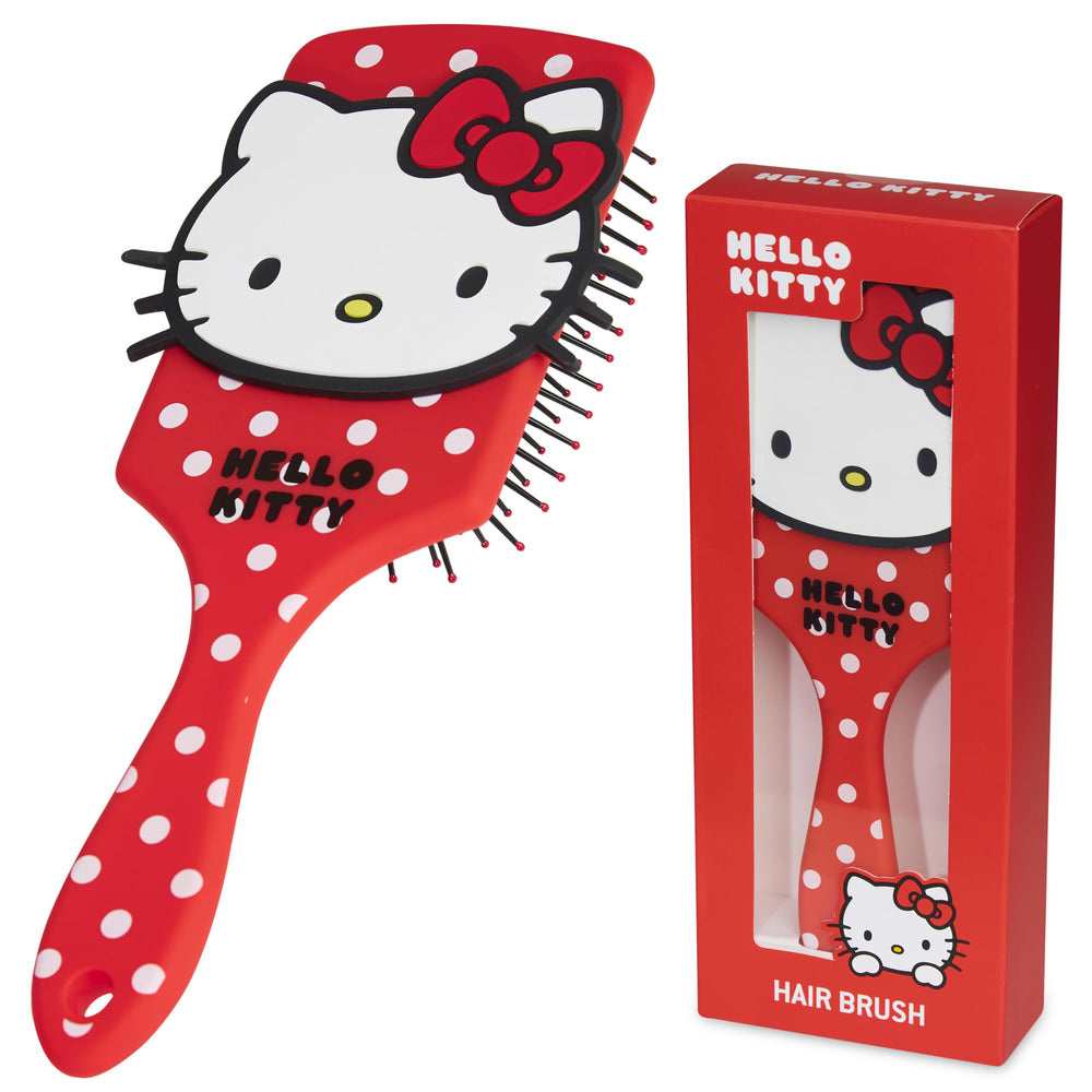 Hello Kitty brosse démêlante : glisse en douceur sur tous types de cheveux.