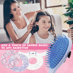 Miroir compact pliable Hello Kitty, pratique pour retouches en déplacement.