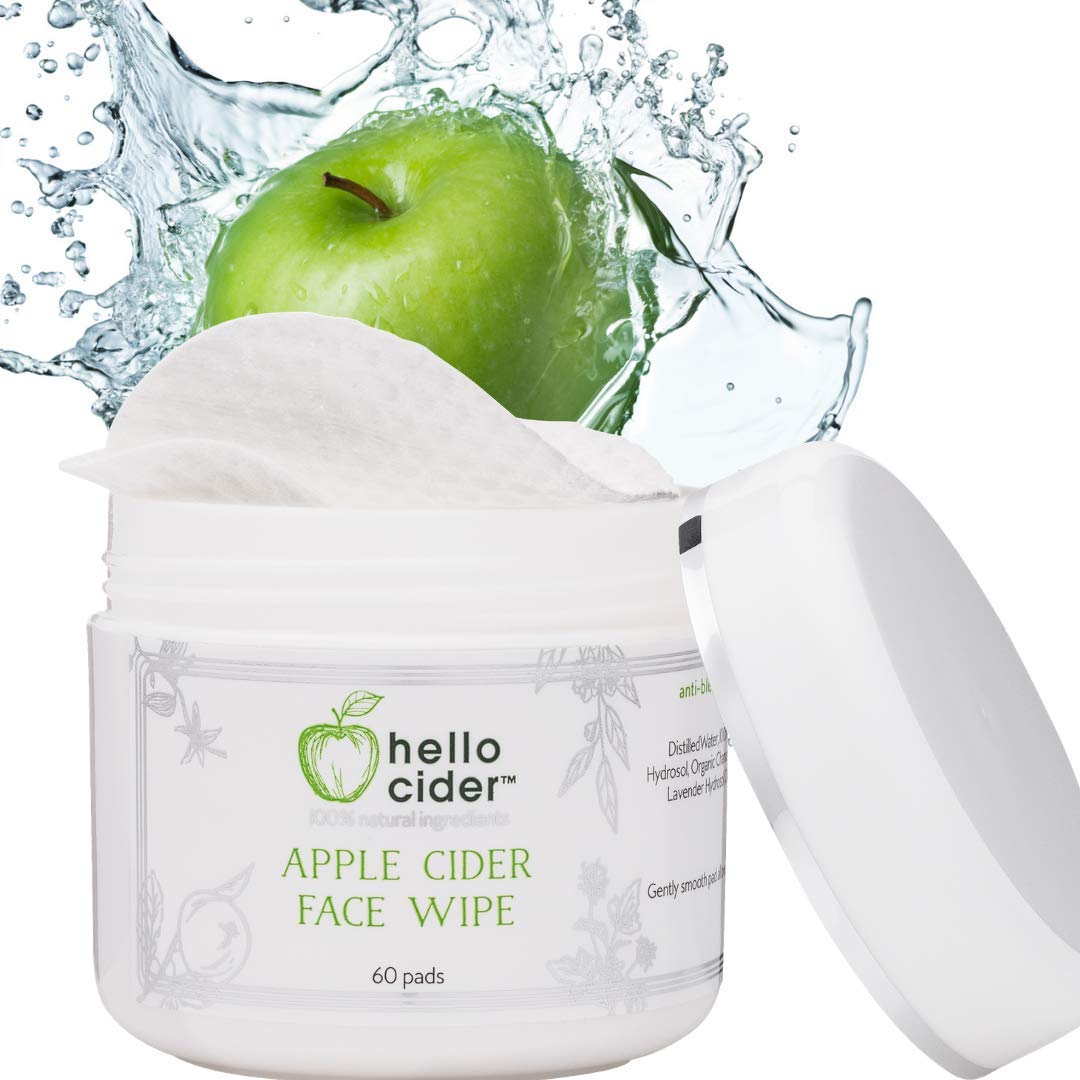 Hello Cider tampons-visage ACV 60: tonification légère et hydratation.