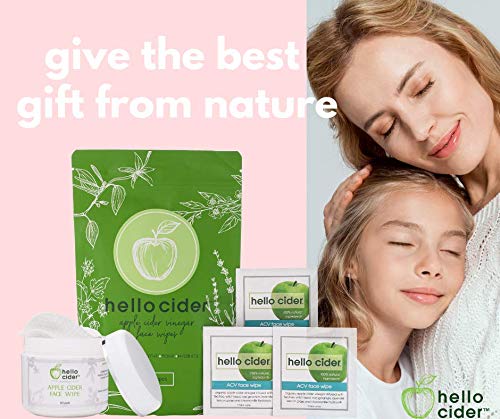 Hello Cider tampons-visage sans alcool: adapté à tous les types de peau.