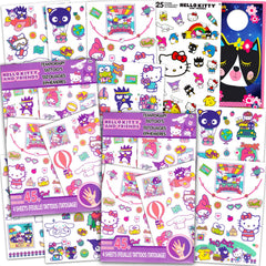 Hello Kitty tatouages temporaires avec plus de 90 motifs colorés pour fête