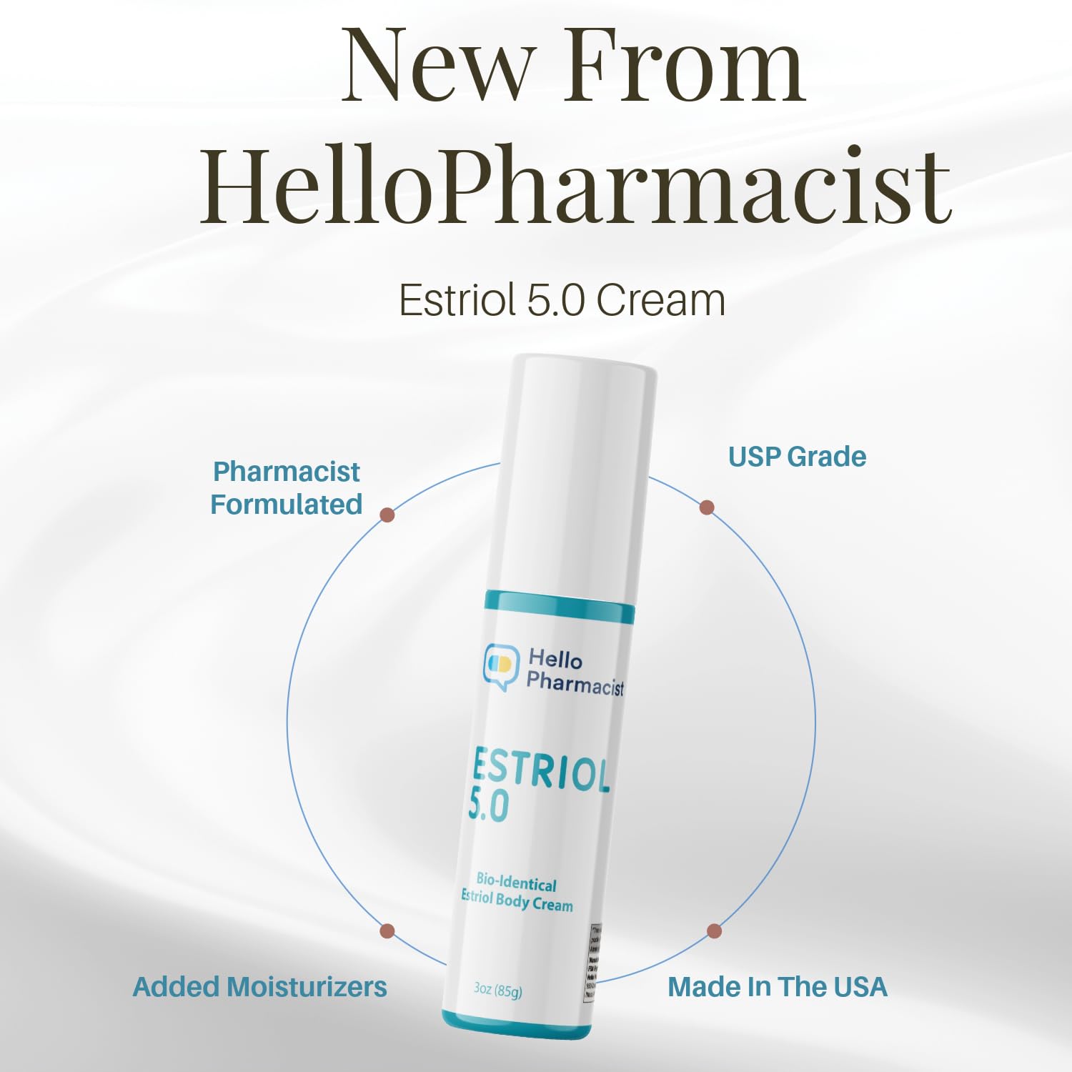 HelloPharmacist Estriol 5.0, massage visage pour douceur et confort.