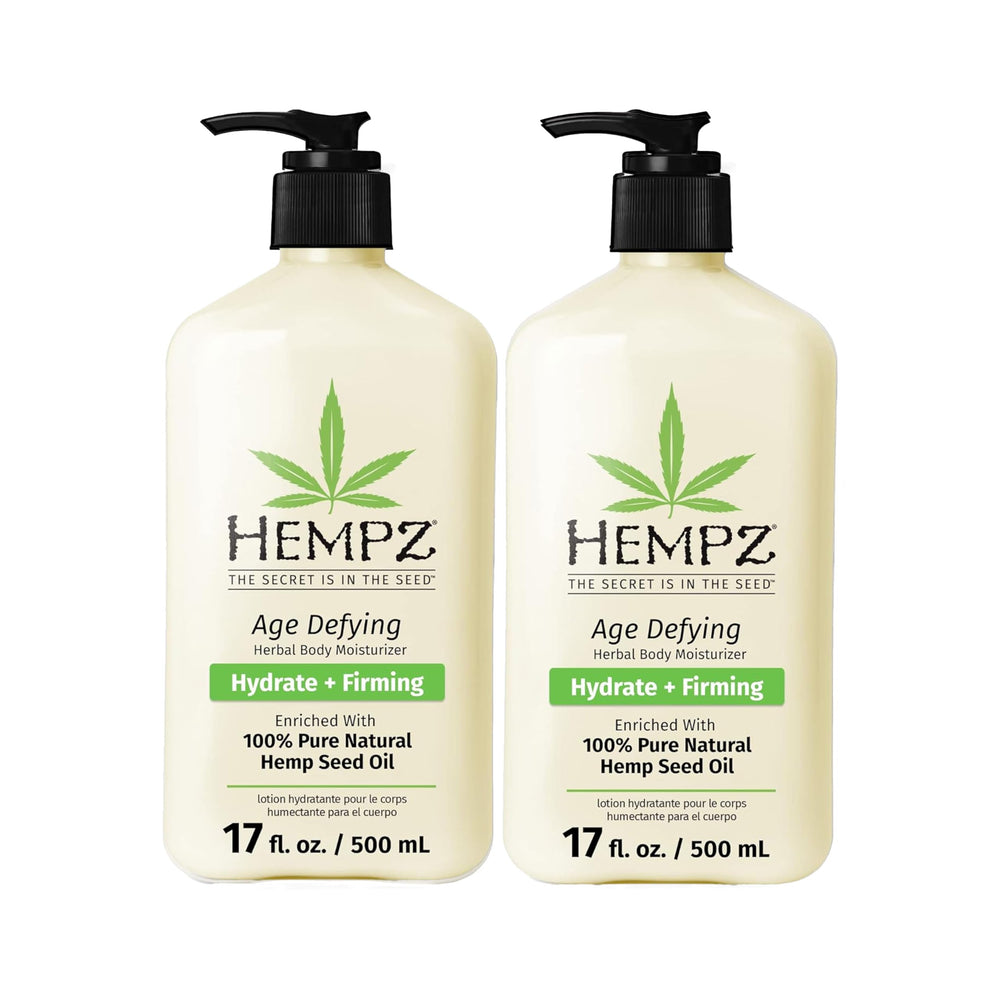 Hempz Age Defying Body Moisturizer : bouteille 17 oz hydratation profonde.