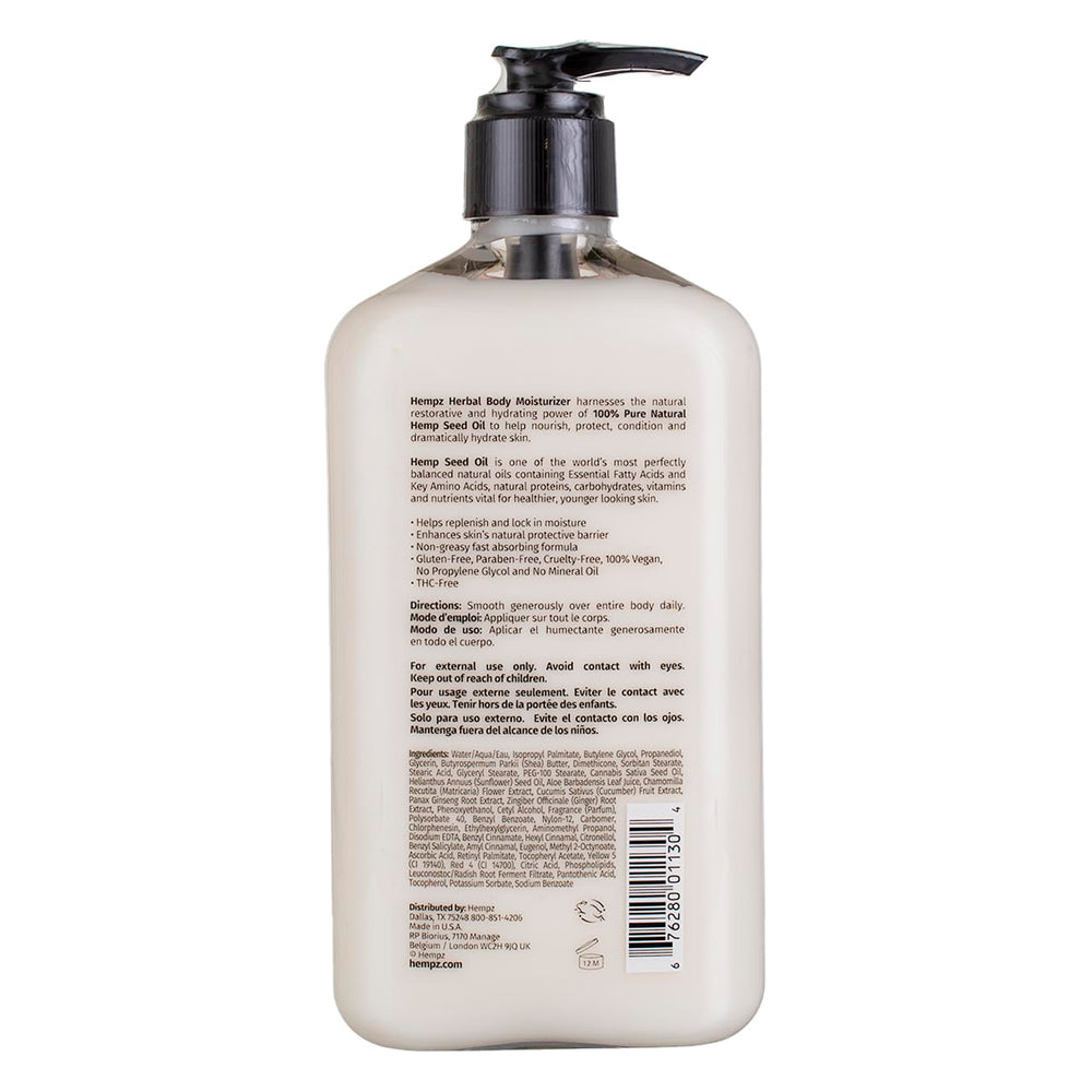 Beurre de karité Hempz nourrissant et apaisant la peau avec une texture riche