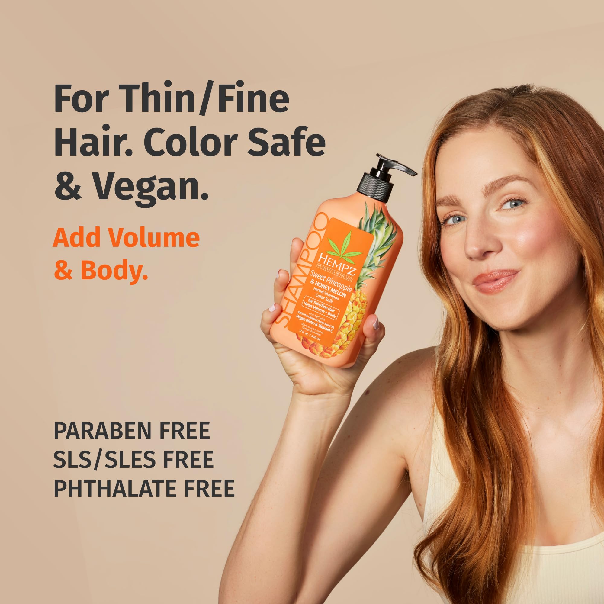 Hempz Shampoing Biotine, huile-avocat, soin-nourrissant.