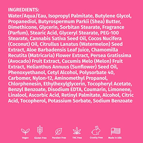 Routine quotidienne Hempz après la douche, peau douce.