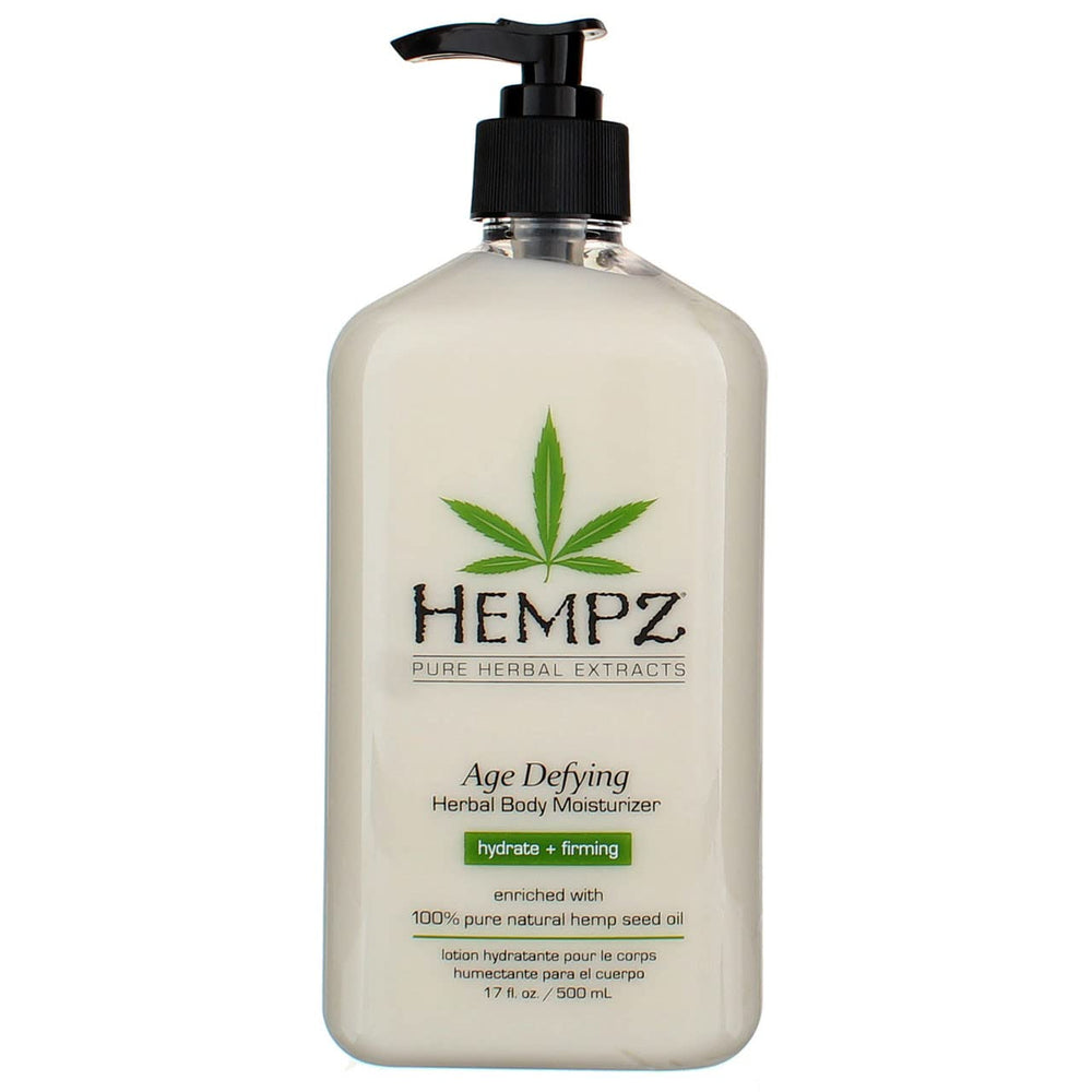 Texture légère et absorption rapide du Hempz Anti-Âge.
