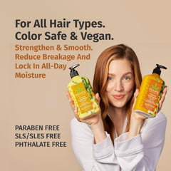 Duo Hempz Soin Cheveux Ensemble, solution hydratante pour tous types de cheveux.