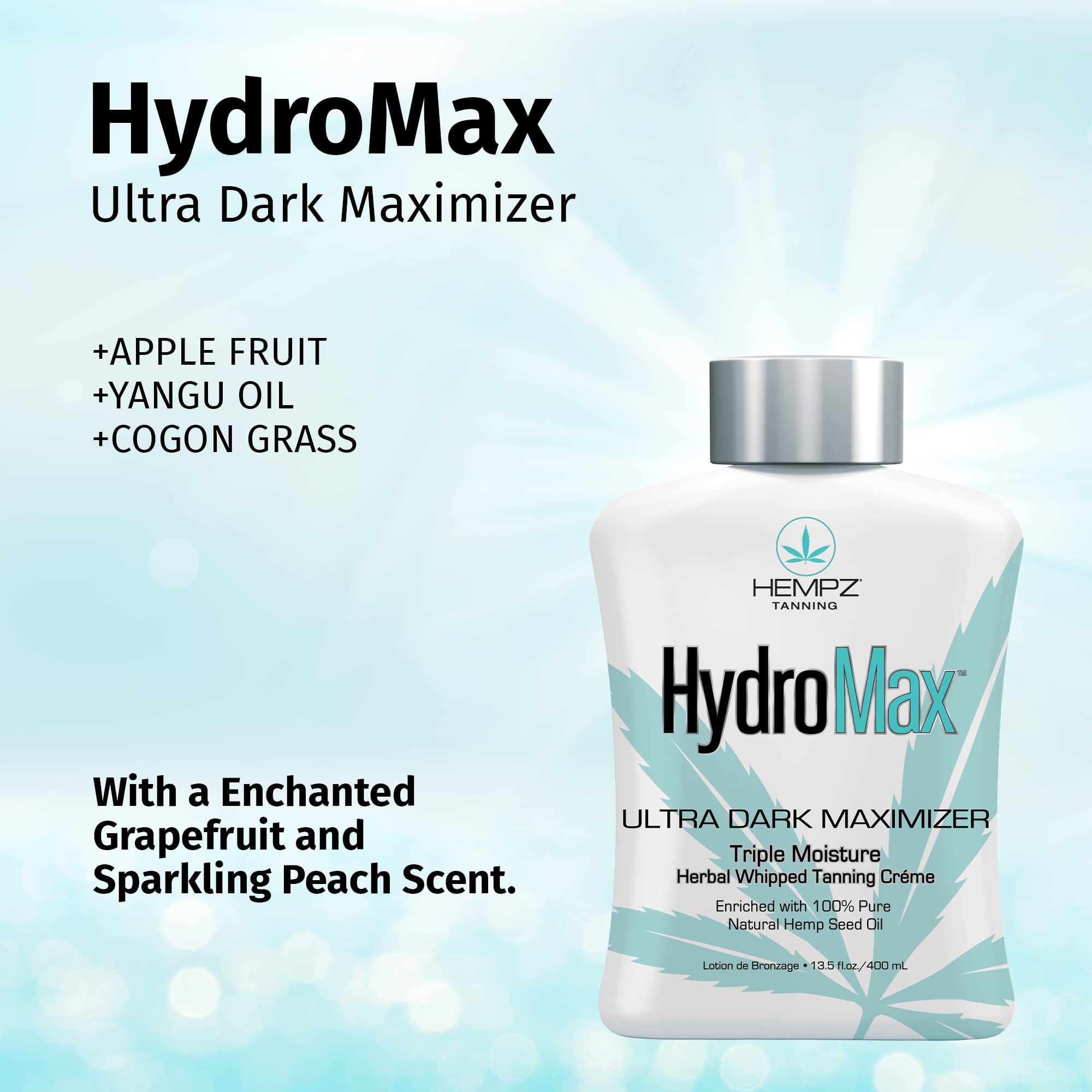 Hempz Hydromax Maximizer – application sur peau pour une peau douce et hydratée