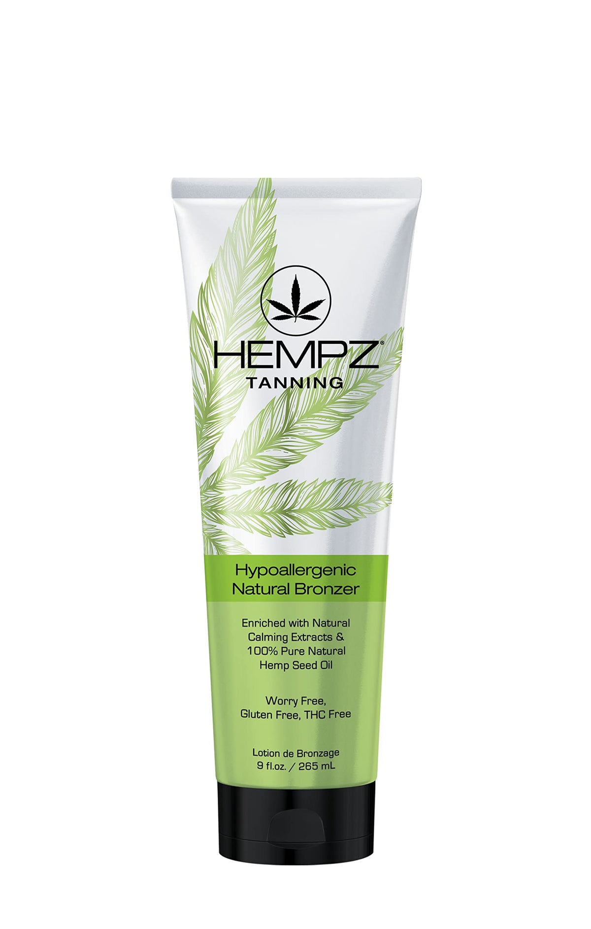 HEMPZ Hypoallergenic Natural Bronzer bottle offers an even sun-kissed glow.