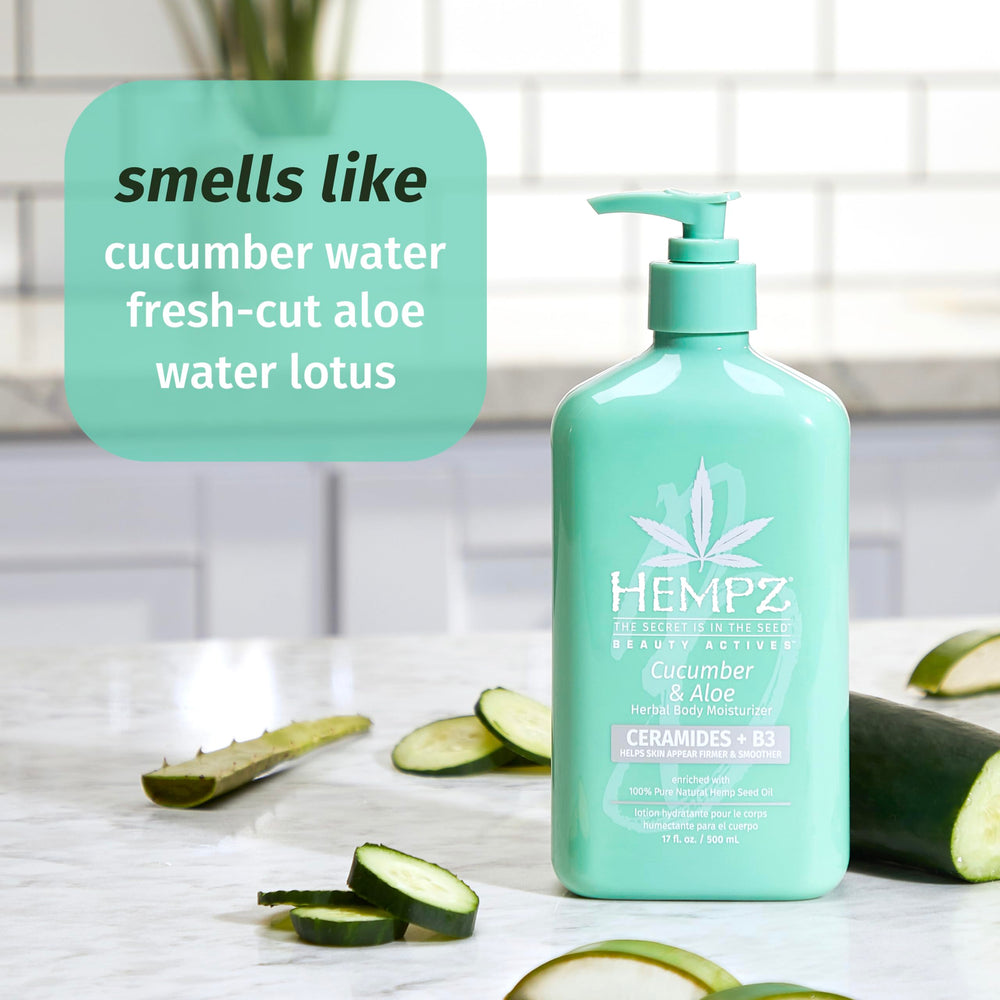 Céramides et B3 pour soutenir la barrière cutanée avec Hempz.