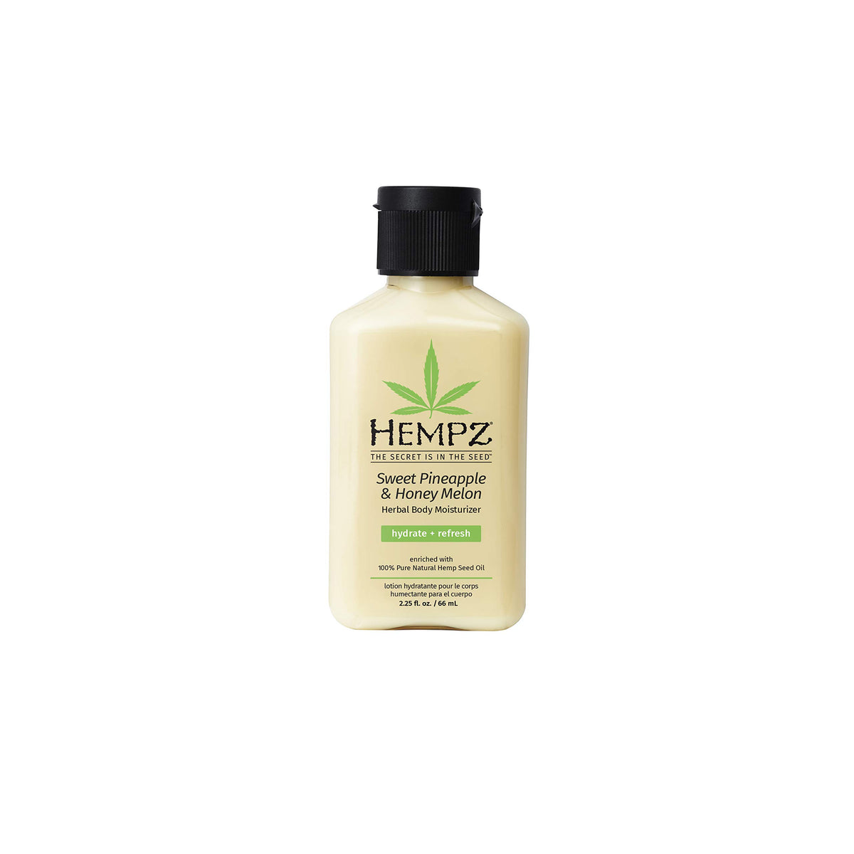 Hempz Lotion Hydratante: bouteille visible pour hydratation quotidienne.