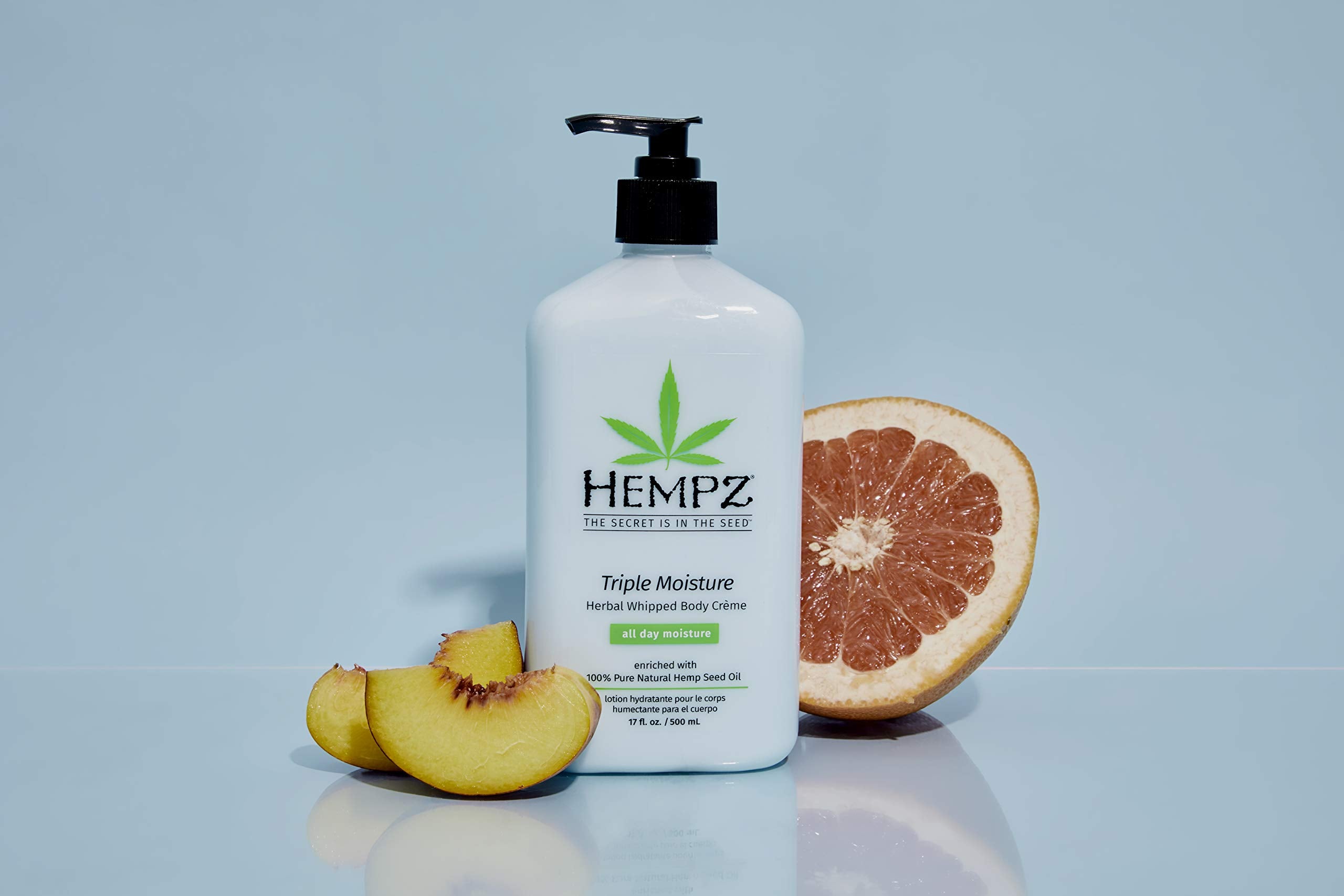 Parfum doux pêche et pamplemousse, expérience sensorielle agréable.