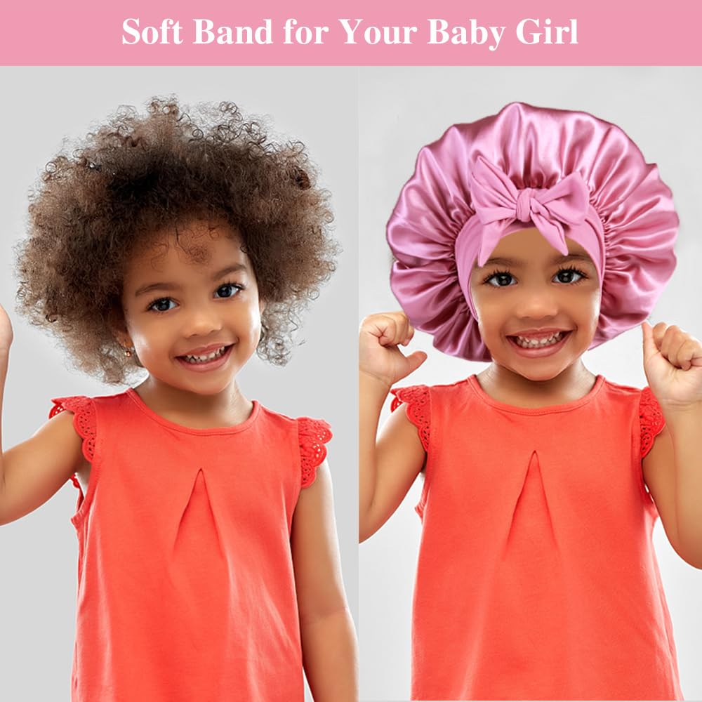 Bonnet satin Heniho diamètre 28 cm, adapté à diverses coiffures.