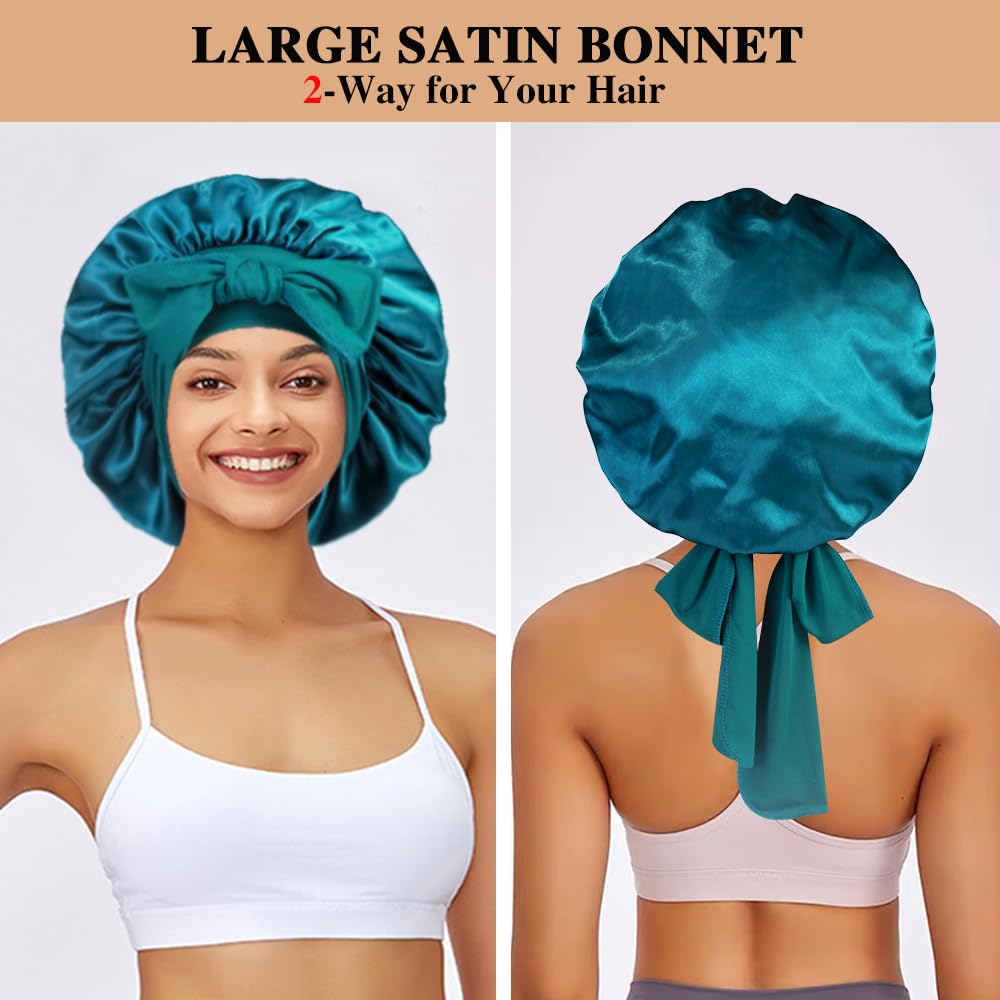 Bonnet satin Heniho diamètre 38 cm pour cheveux longs.