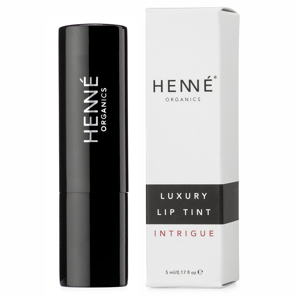 Henné Organics teinte lèvres hydratante et finish naturel.