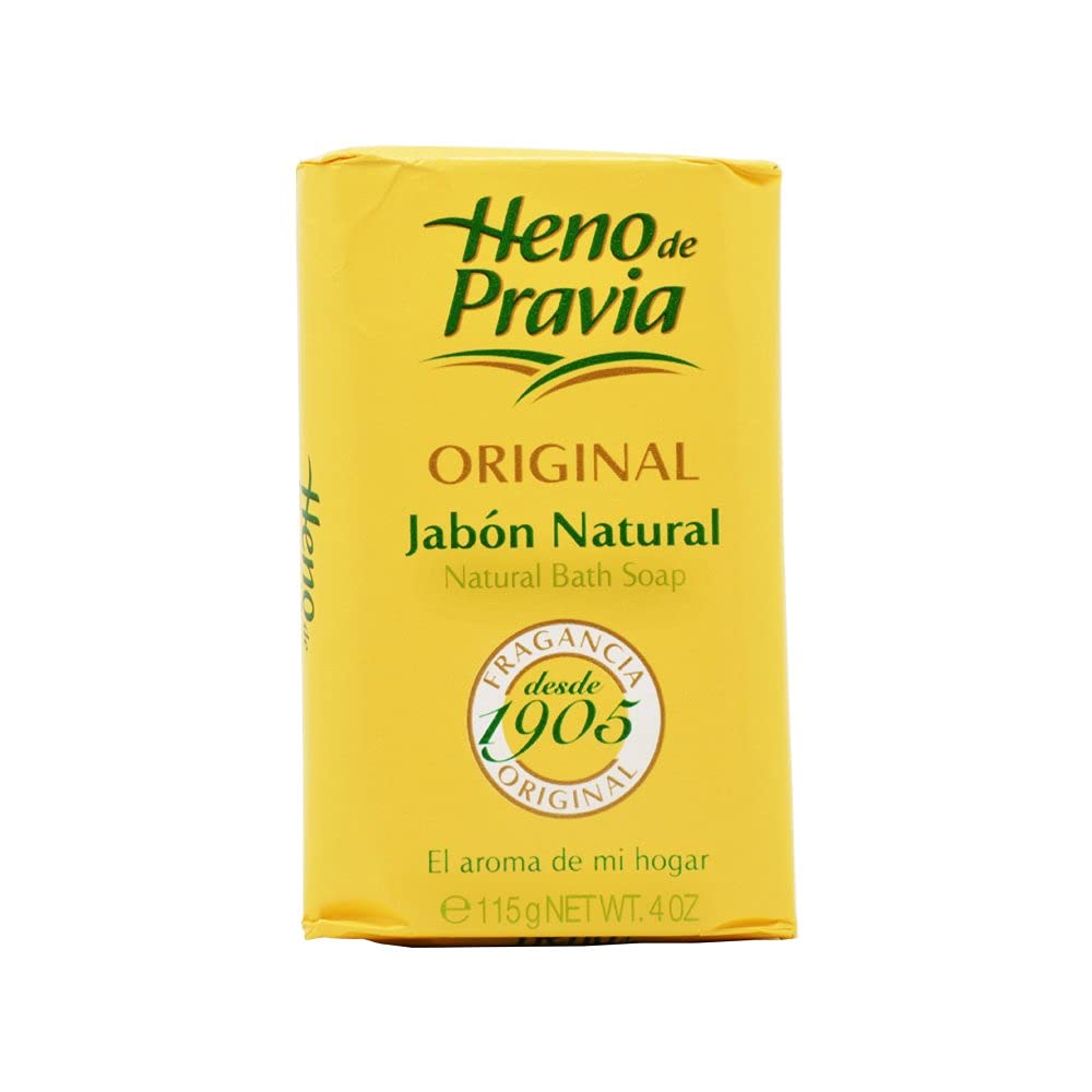 Heno de Pravia aroma foin frais évoqué par le flacon et la mousse.